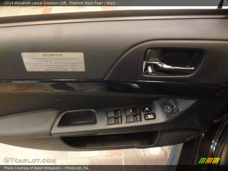 Phantom Black Pearl / Black 2014 Mitsubishi Lancer Evolution GSR