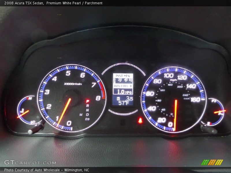 Premium White Pearl / Parchment 2008 Acura TSX Sedan