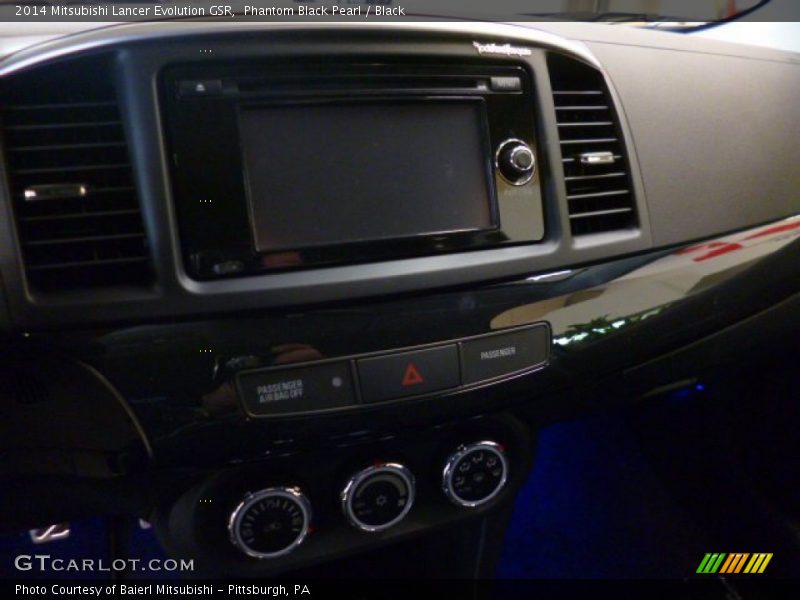 Phantom Black Pearl / Black 2014 Mitsubishi Lancer Evolution GSR