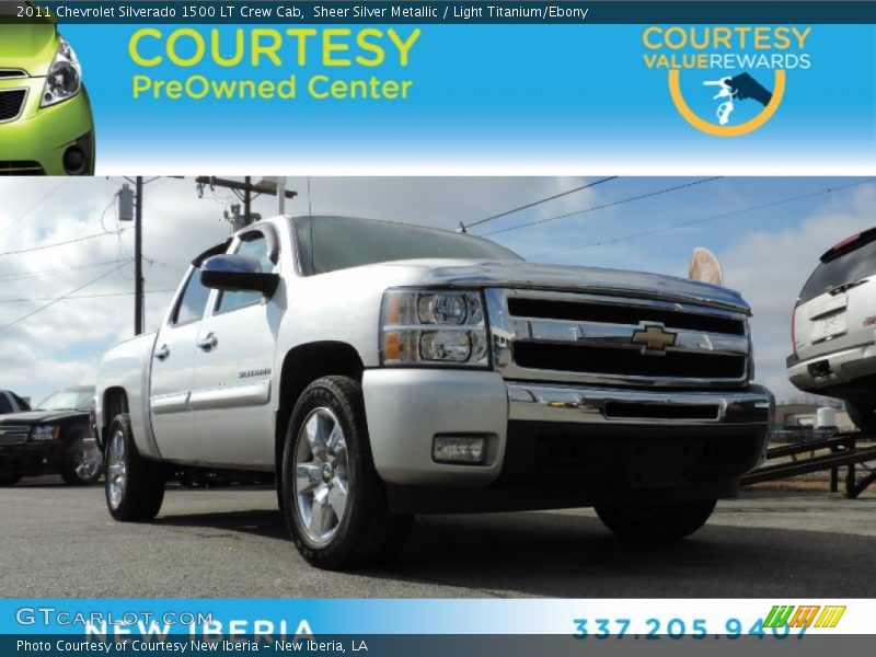 Sheer Silver Metallic / Light Titanium/Ebony 2011 Chevrolet Silverado 1500 LT Crew Cab