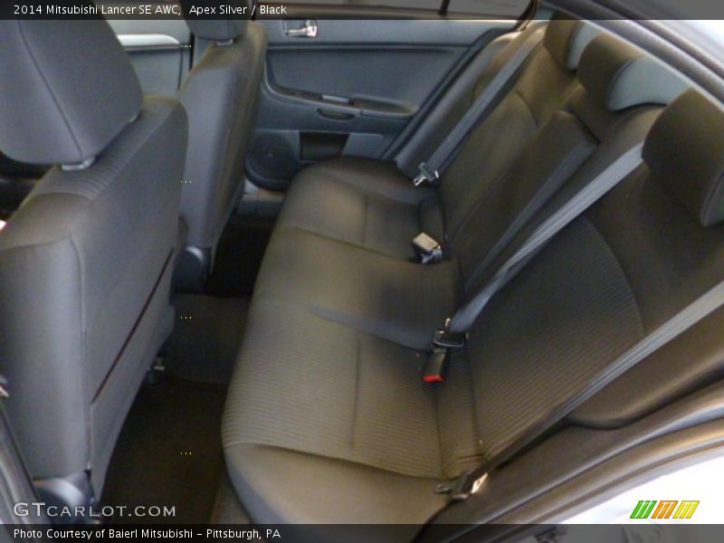 Rear Seat of 2014 Lancer SE AWC