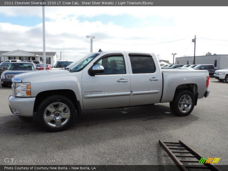 Sheer Silver Metallic / Light Titanium/Ebony 2011 Chevrolet Silverado 1500 LT Crew Cab