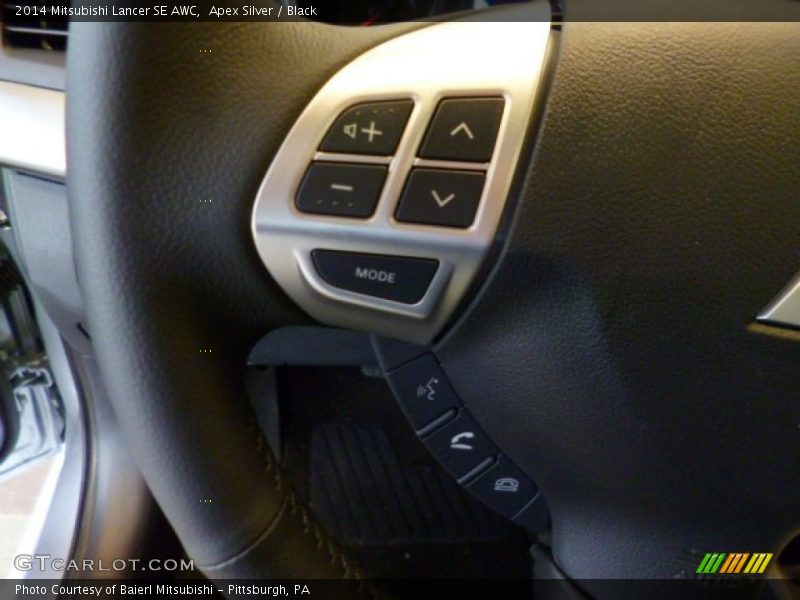 Controls of 2014 Lancer SE AWC
