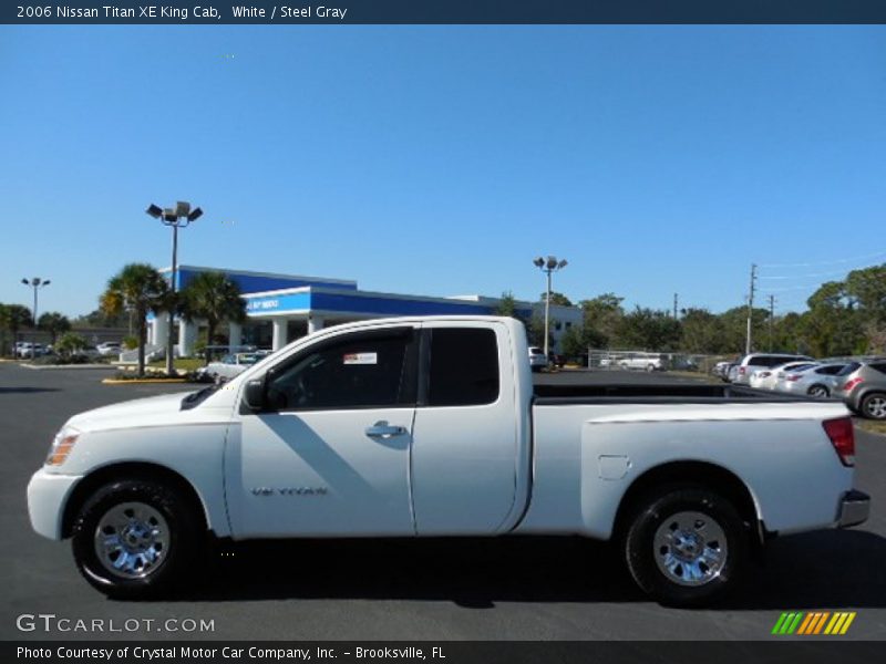 White / Steel Gray 2006 Nissan Titan XE King Cab