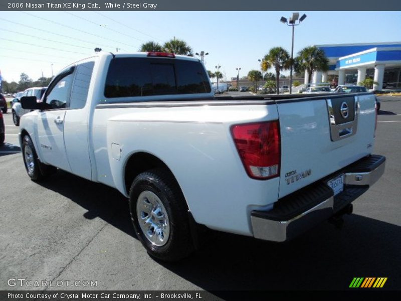 White / Steel Gray 2006 Nissan Titan XE King Cab