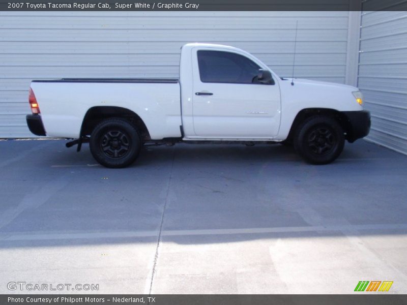 Super White / Graphite Gray 2007 Toyota Tacoma Regular Cab