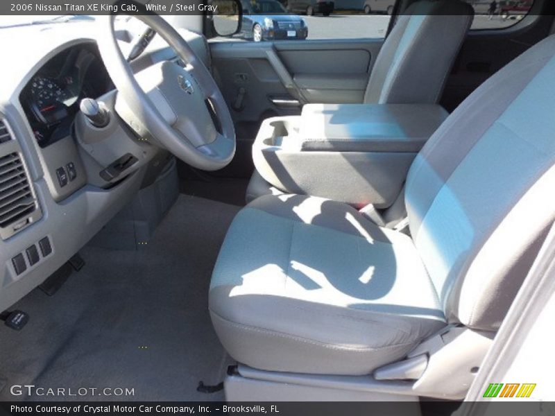 White / Steel Gray 2006 Nissan Titan XE King Cab