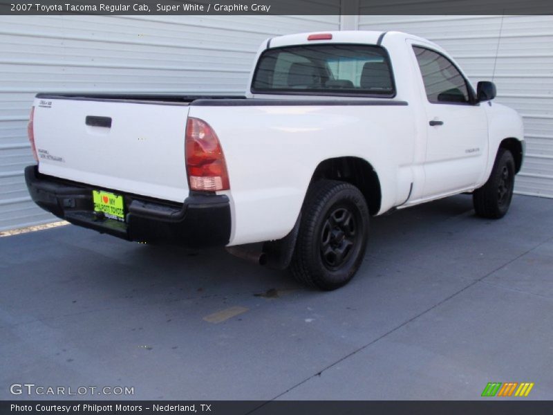 Super White / Graphite Gray 2007 Toyota Tacoma Regular Cab