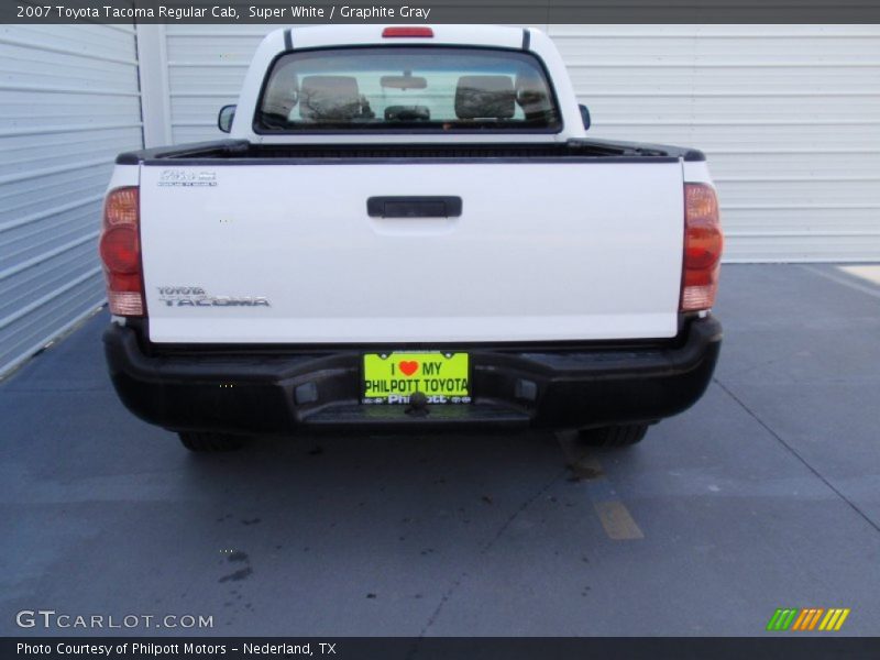 Super White / Graphite Gray 2007 Toyota Tacoma Regular Cab