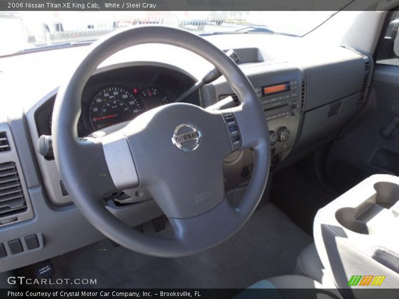 White / Steel Gray 2006 Nissan Titan XE King Cab