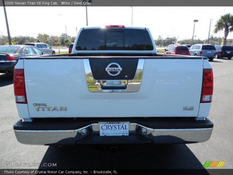 White / Steel Gray 2006 Nissan Titan XE King Cab