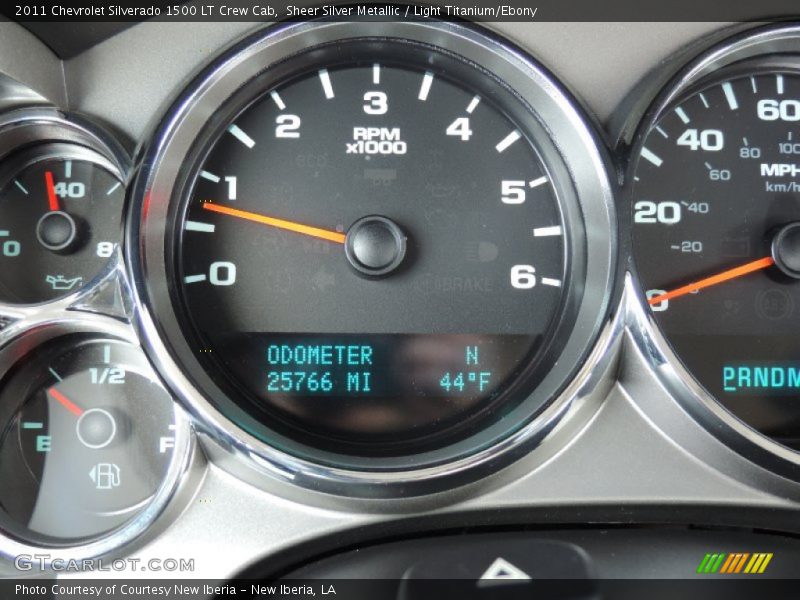 Sheer Silver Metallic / Light Titanium/Ebony 2011 Chevrolet Silverado 1500 LT Crew Cab