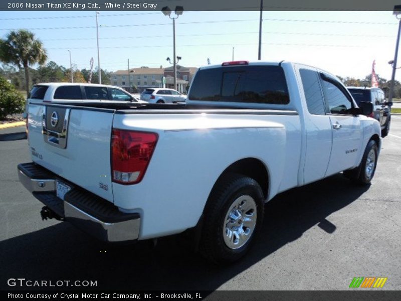 White / Steel Gray 2006 Nissan Titan XE King Cab