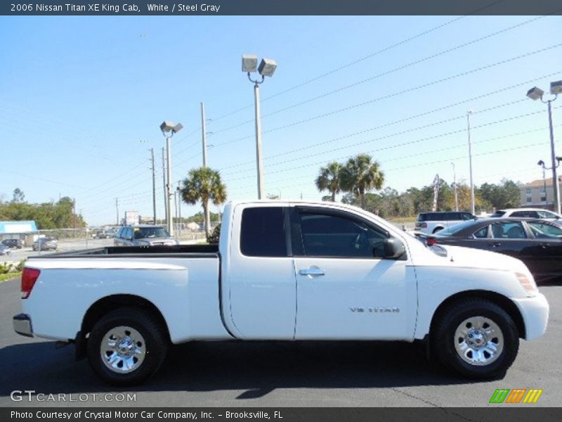 White / Steel Gray 2006 Nissan Titan XE King Cab