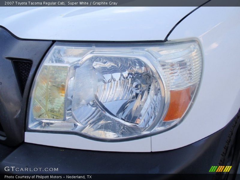 Super White / Graphite Gray 2007 Toyota Tacoma Regular Cab