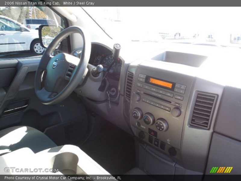 White / Steel Gray 2006 Nissan Titan XE King Cab