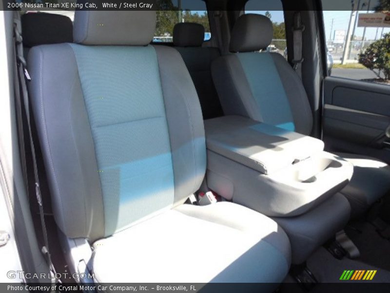 White / Steel Gray 2006 Nissan Titan XE King Cab
