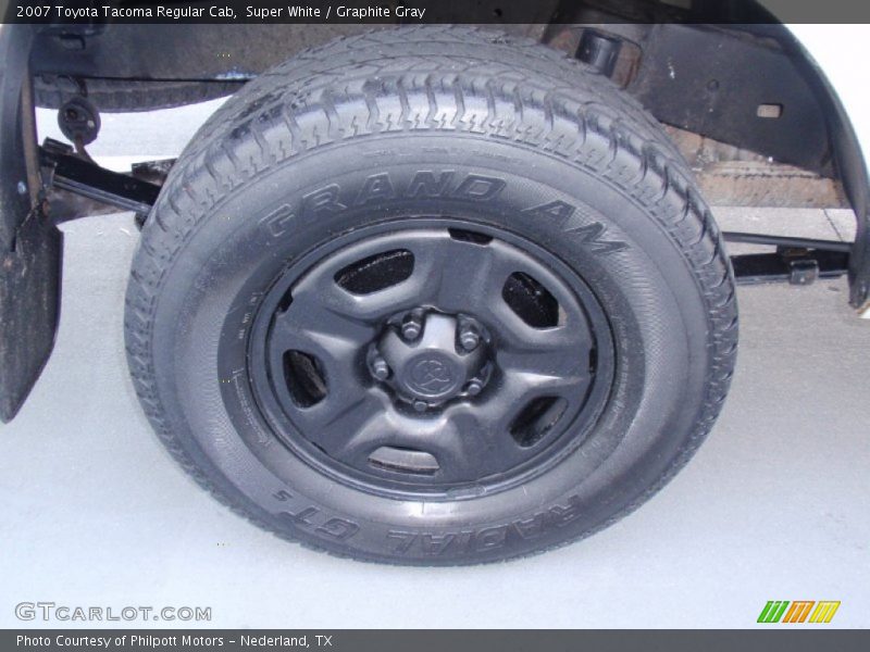 Super White / Graphite Gray 2007 Toyota Tacoma Regular Cab