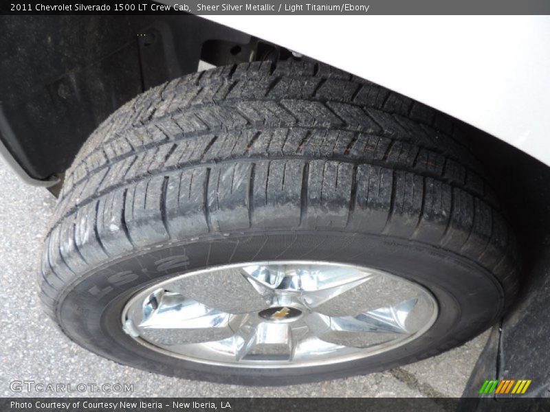 Sheer Silver Metallic / Light Titanium/Ebony 2011 Chevrolet Silverado 1500 LT Crew Cab