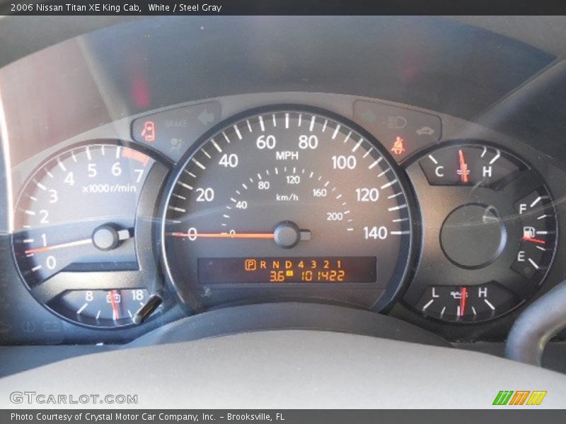 White / Steel Gray 2006 Nissan Titan XE King Cab