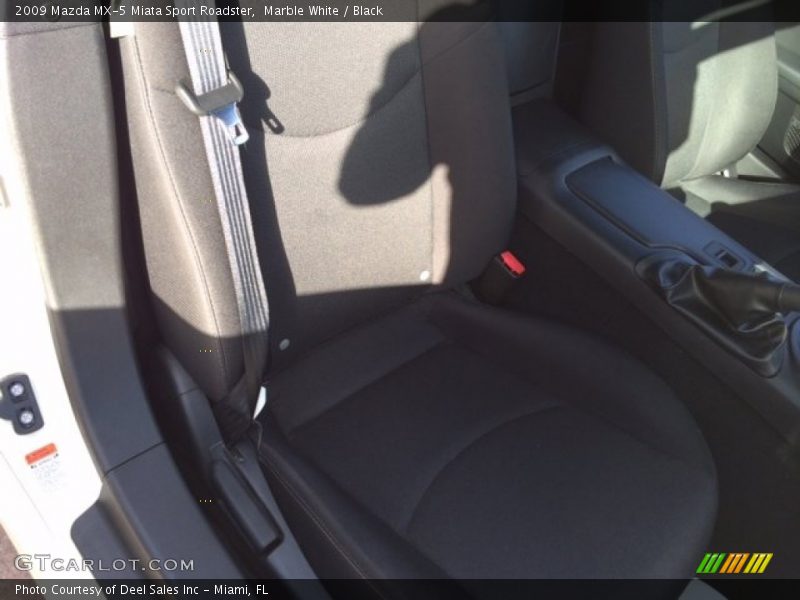 Marble White / Black 2009 Mazda MX-5 Miata Sport Roadster