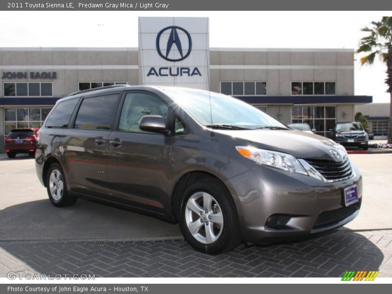 Predawn Gray Mica / Light Gray 2011 Toyota Sienna LE