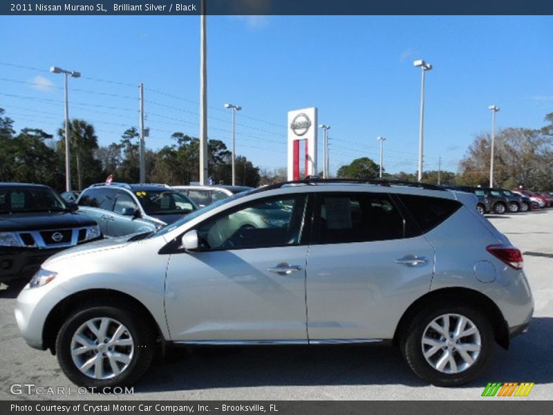 Brilliant Silver / Black 2011 Nissan Murano SL