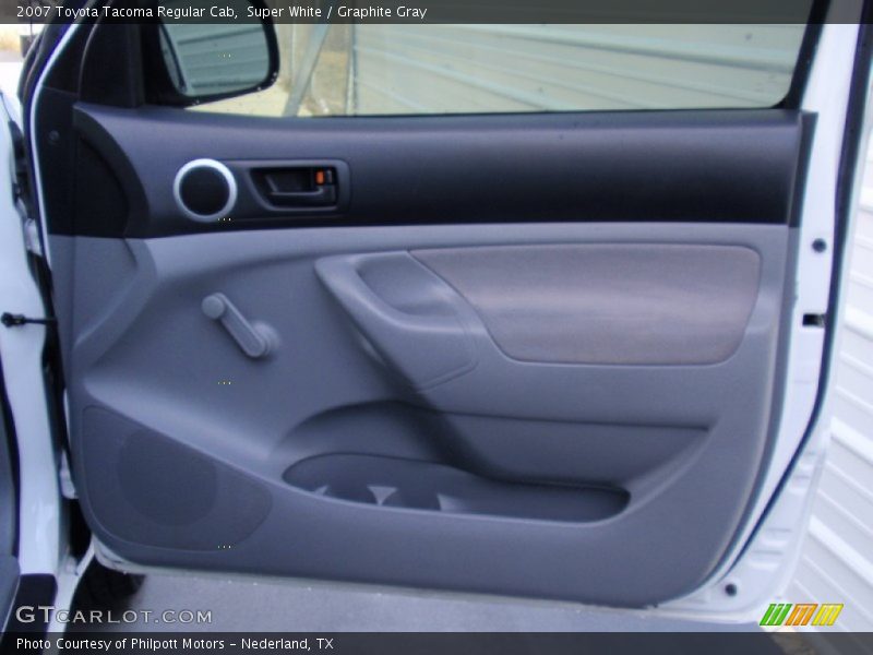 Super White / Graphite Gray 2007 Toyota Tacoma Regular Cab