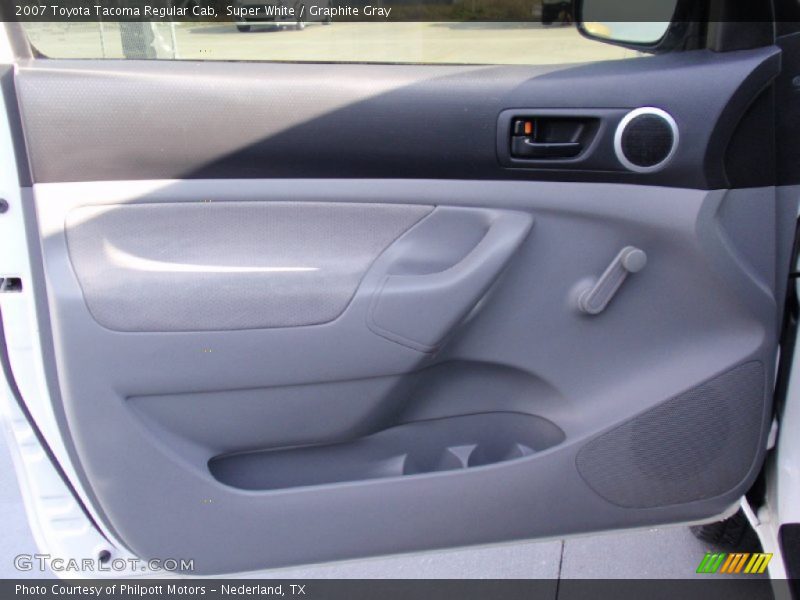 Super White / Graphite Gray 2007 Toyota Tacoma Regular Cab
