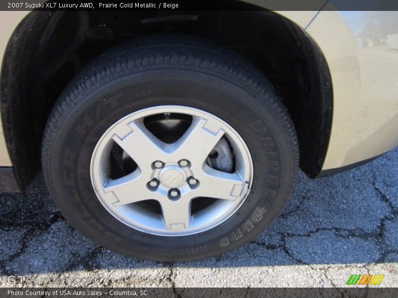 Prairie Gold Metallic / Beige 2007 Suzuki XL7 Luxury AWD