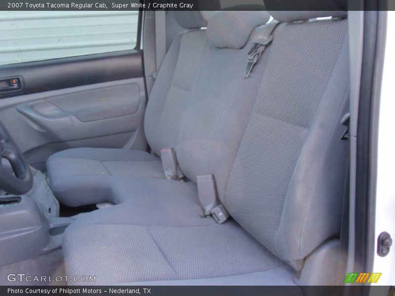 Super White / Graphite Gray 2007 Toyota Tacoma Regular Cab
