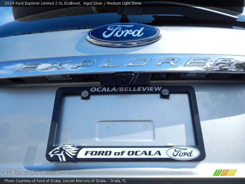 Ingot Silver / Medium Light Stone 2014 Ford Explorer Limited 2.0L EcoBoost