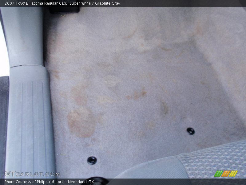 Super White / Graphite Gray 2007 Toyota Tacoma Regular Cab
