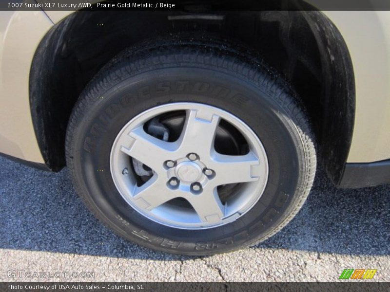 Prairie Gold Metallic / Beige 2007 Suzuki XL7 Luxury AWD