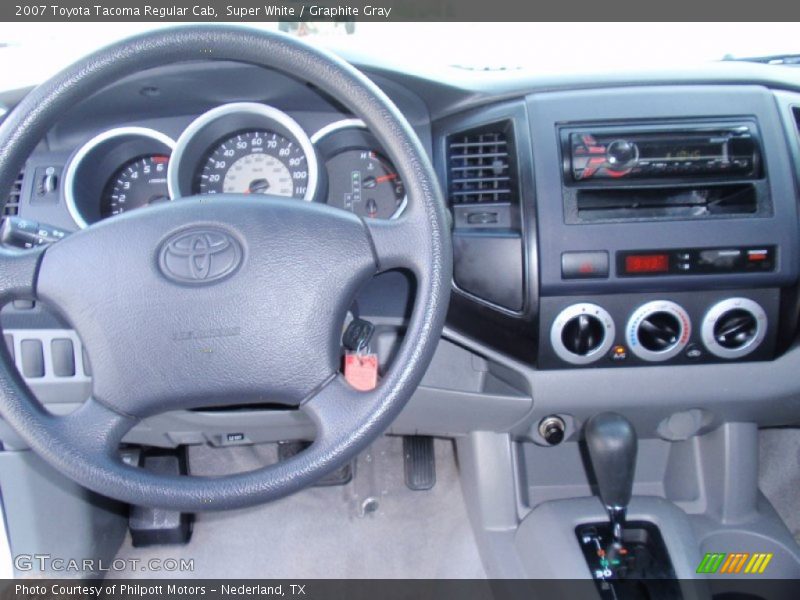 Super White / Graphite Gray 2007 Toyota Tacoma Regular Cab