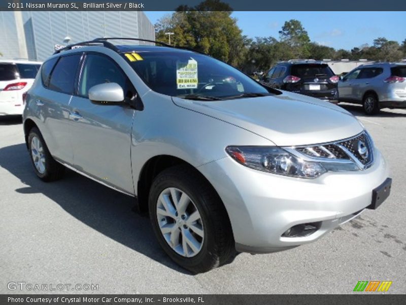 Brilliant Silver / Black 2011 Nissan Murano SL