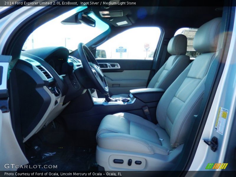 Ingot Silver / Medium Light Stone 2014 Ford Explorer Limited 2.0L EcoBoost