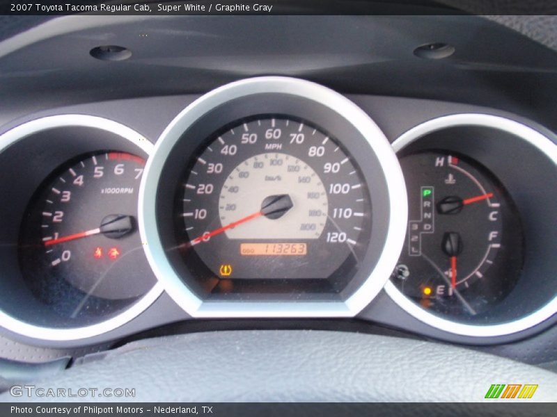 Super White / Graphite Gray 2007 Toyota Tacoma Regular Cab