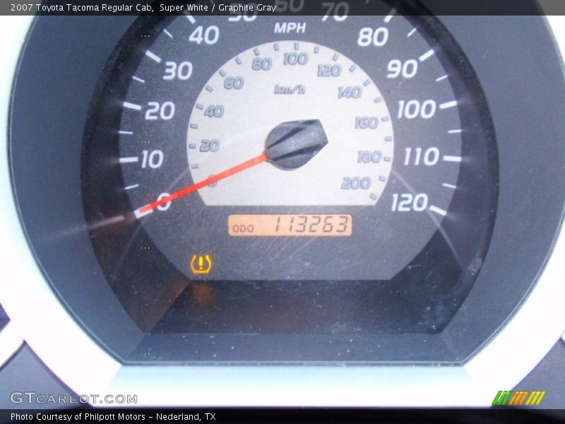 Super White / Graphite Gray 2007 Toyota Tacoma Regular Cab