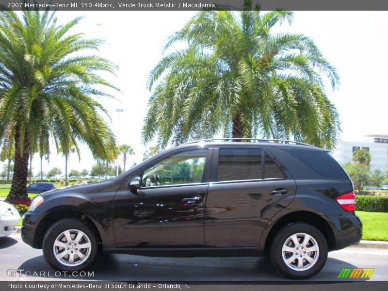 Verde Brook Metallic / Macadamia 2007 Mercedes-Benz ML 350 4Matic