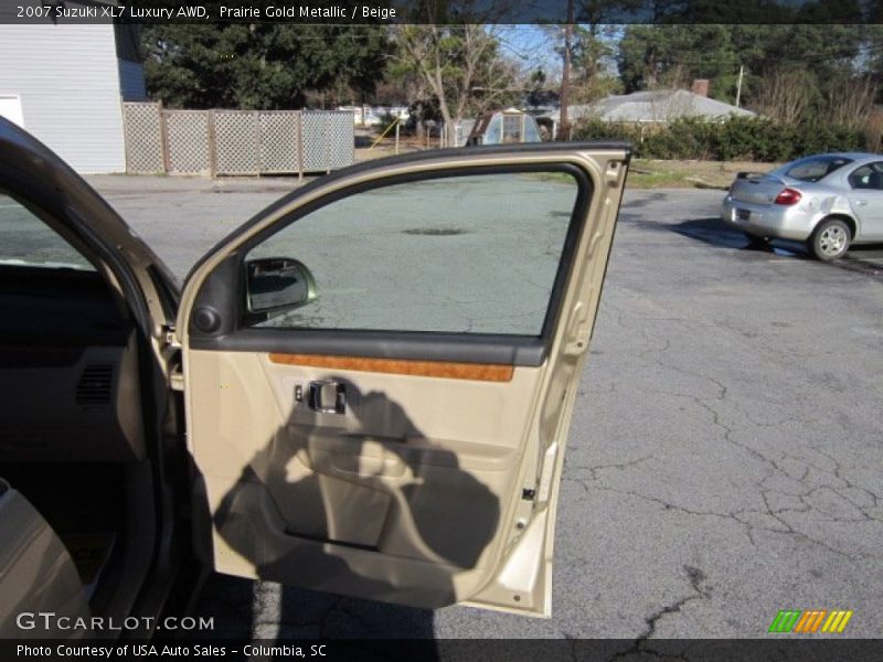 Prairie Gold Metallic / Beige 2007 Suzuki XL7 Luxury AWD