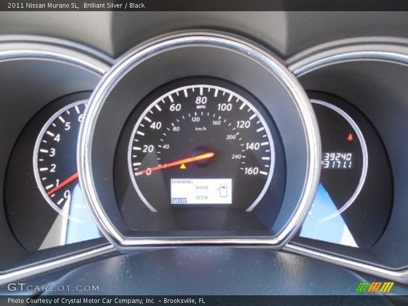 Brilliant Silver / Black 2011 Nissan Murano SL
