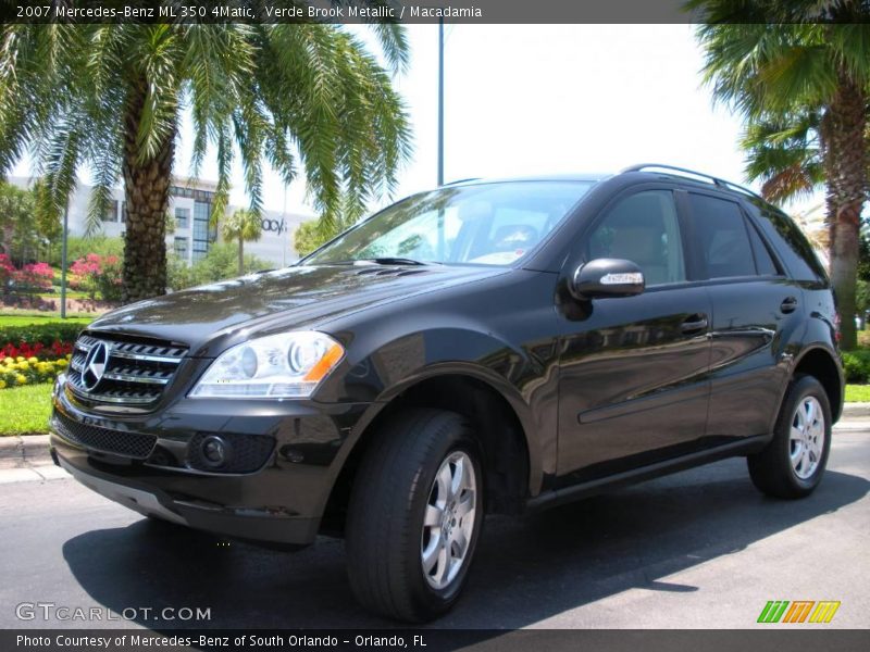 Verde Brook Metallic / Macadamia 2007 Mercedes-Benz ML 350 4Matic