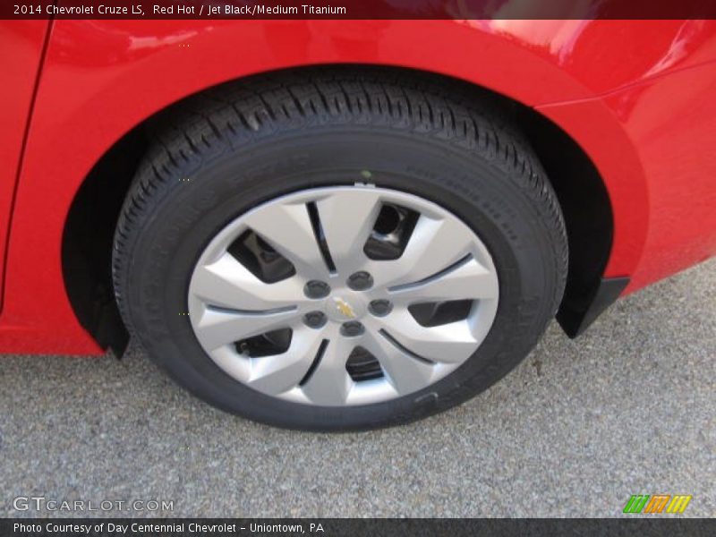 Red Hot / Jet Black/Medium Titanium 2014 Chevrolet Cruze LS