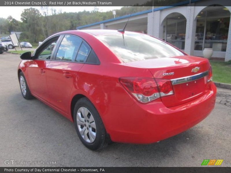 Red Hot / Jet Black/Medium Titanium 2014 Chevrolet Cruze LS