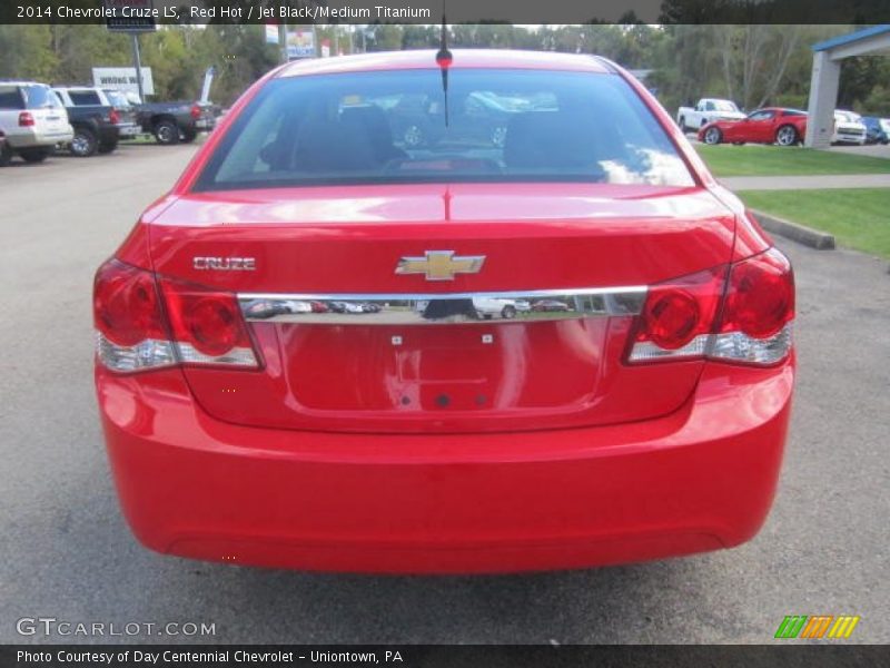 Red Hot / Jet Black/Medium Titanium 2014 Chevrolet Cruze LS