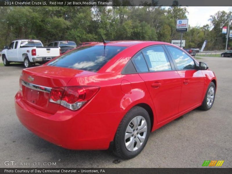 Red Hot / Jet Black/Medium Titanium 2014 Chevrolet Cruze LS