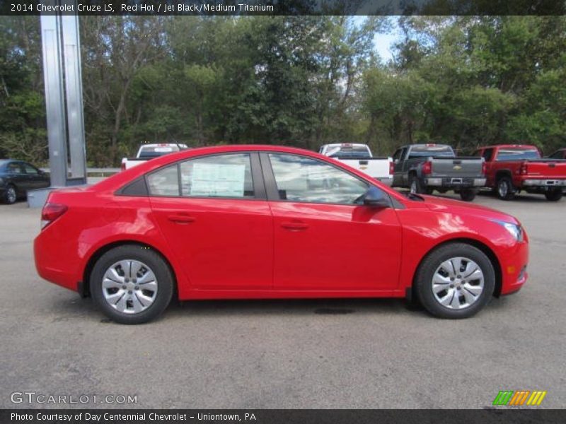 Red Hot / Jet Black/Medium Titanium 2014 Chevrolet Cruze LS