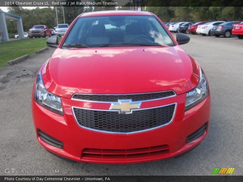 Red Hot / Jet Black/Medium Titanium 2014 Chevrolet Cruze LS