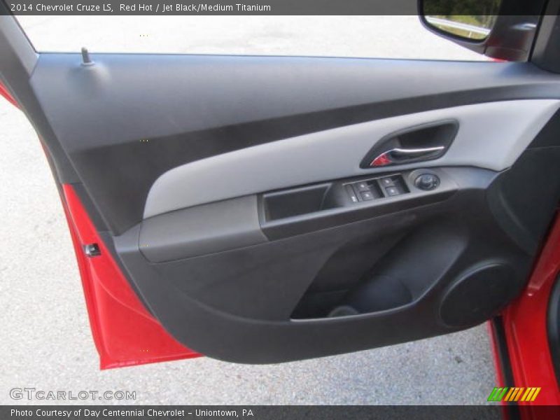 Red Hot / Jet Black/Medium Titanium 2014 Chevrolet Cruze LS